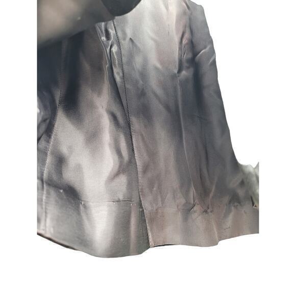 HP Vintage Black Velour One Rhinestone Button Fitted Jacket - Picture 9 of 15